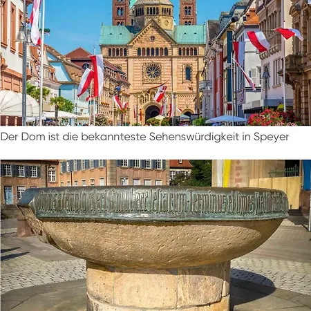 Appartement Pfalz-Studio Speyer Zentrum-Wlan-Netflix-Private Parkplaetze Vorhanden