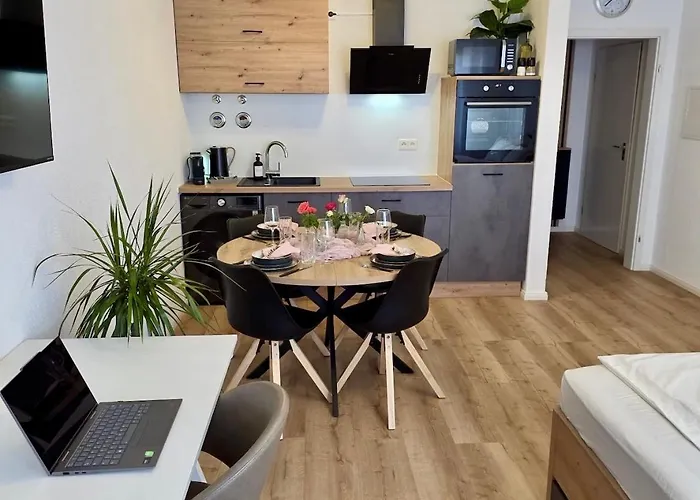 Pfalz-studio Zentrum-wlan-netflix-private Parkplaetze Vorhanden Apartament